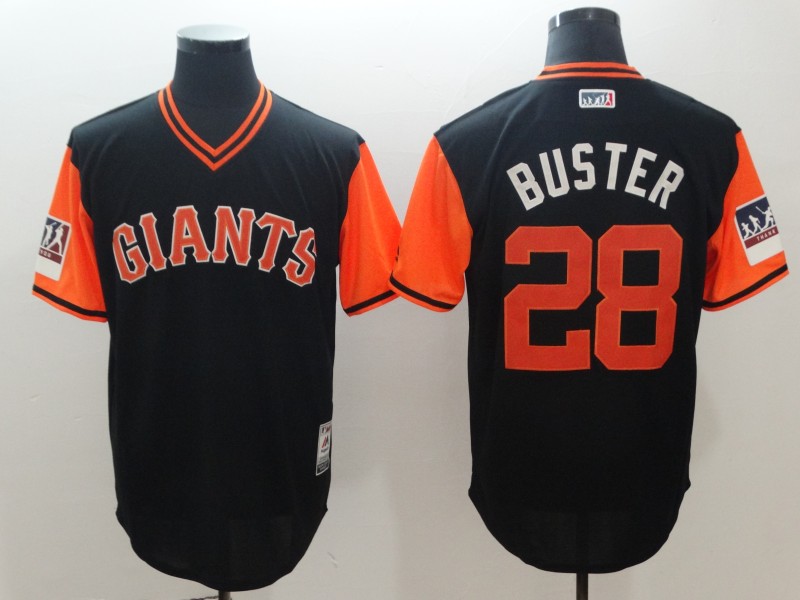 2018 Men San Francisco Giants #28 Buster black New Rush Limited MLB Jerseys